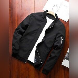 SHEIN Manfinity Mode Zip Up Bomber Jacket